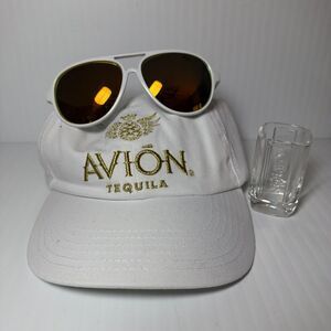 Avion Tequila Hat Shades Shot Glass Set